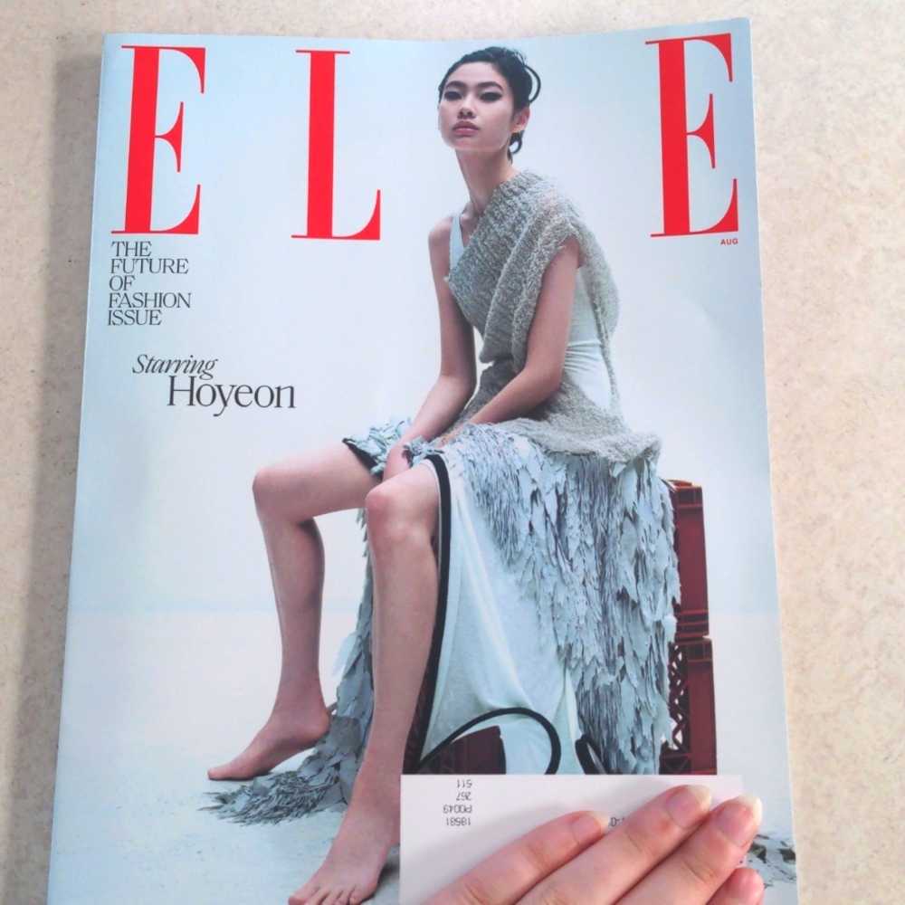 4/$20 ELLE Magazine August 2024 Hoyeon The Future of Fashion Anok Yai